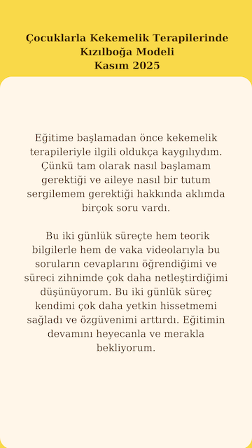 52. Çocuklarla Kekemelik Ter. Kızılboğa Modeli Eğitimi