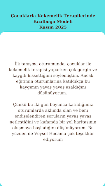 52. Çocuklarla Kekemelik Ter. Kızılboğa Modeli Eğitimi