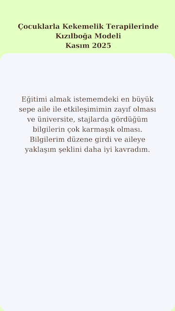 52. Çocuklarla Kekemelik Ter. Kızılboğa Modeli Eğitimi