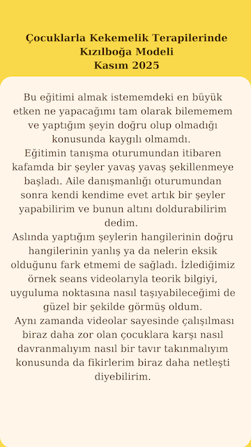 52. Çocuklarla Kekemelik Ter. Kızılboğa Modeli Eğitimi
