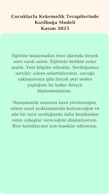 52. Çocuklarla Kekemelik Ter. Kızılboğa Modeli Eğitimi